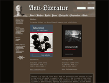 Tablet Screenshot of anti-literatur.de